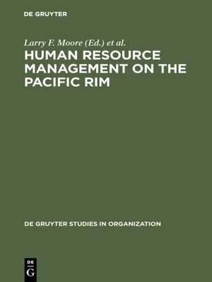 cover image of Human Resource Management on the Pacific Rim